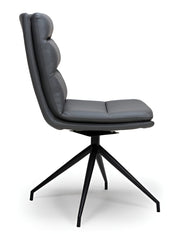 Nobo Swivel Dining Chair - Grey Set of 2