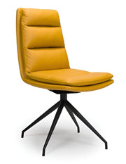 Nobo Swivel Dining Chair - Ochre Set of 2