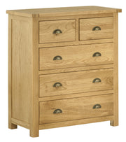 Portland Wellington 2+3 Chest - Oak