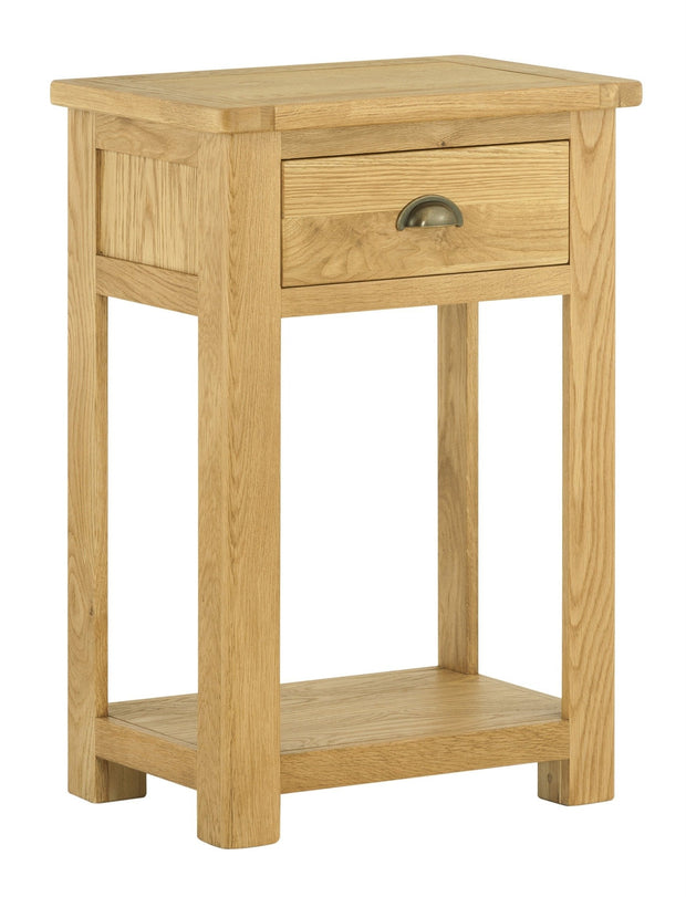 Portland 1 Drawer Console Table - Oak