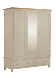 Portland Triple Wardrobe - Pebble