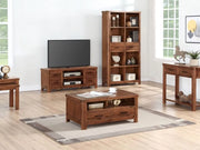Andorra Dark Acacia 2 Drawer Console Table