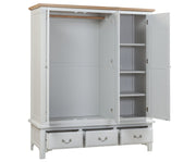 Eden 3 Door Oak Wardrobe