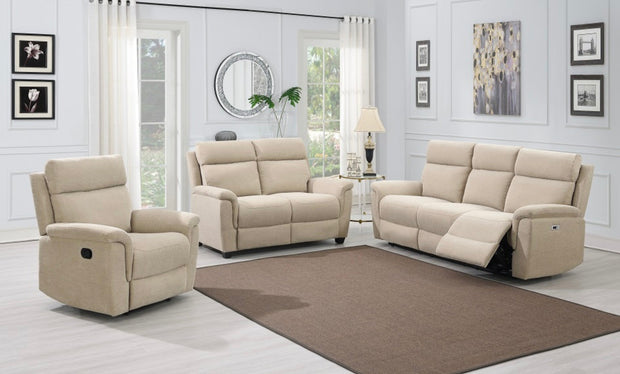 Detroit Fabric 3 Seater Sofa
