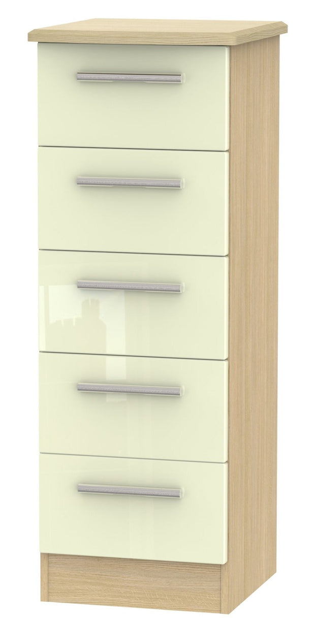 Knightsbridge 5 Drawer Narrow Chest