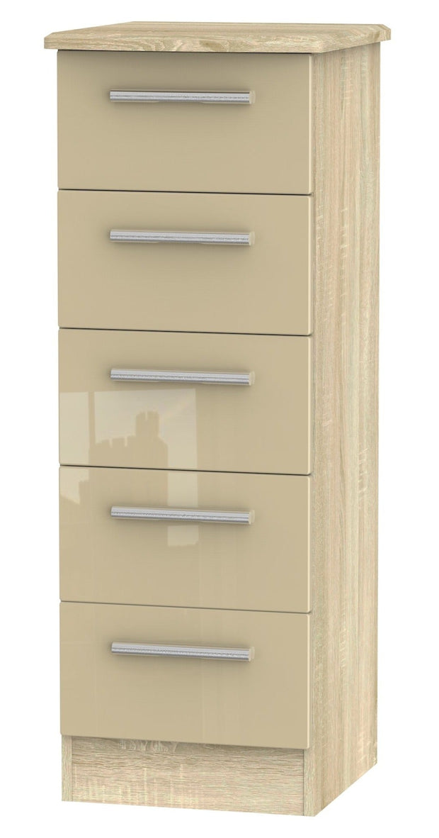 Knightsbridge 5 Drawer Narrow Chest
