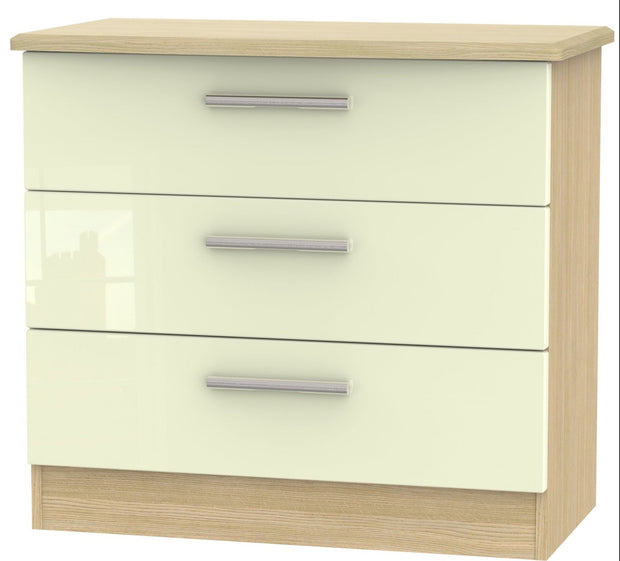 Knightsbridge 3 Drawer Chest Of Drawers