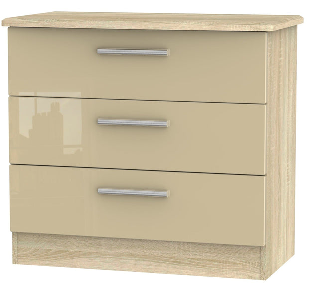 Knightsbridge 3 Drawer Chest Of Drawers