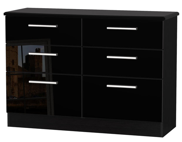 Knightsbridge 6 Drawer Midi Chest Of Drawers