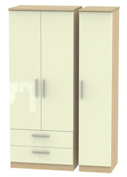 Knightsbridge Triple 2 Drawer Wardrobe