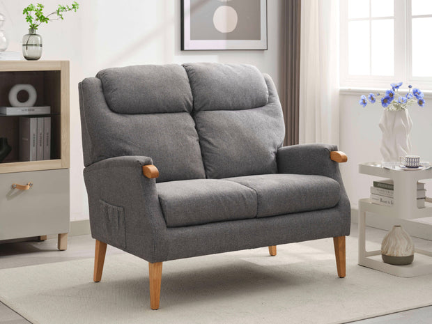 Lisbon 2 Seater Sofa Grey