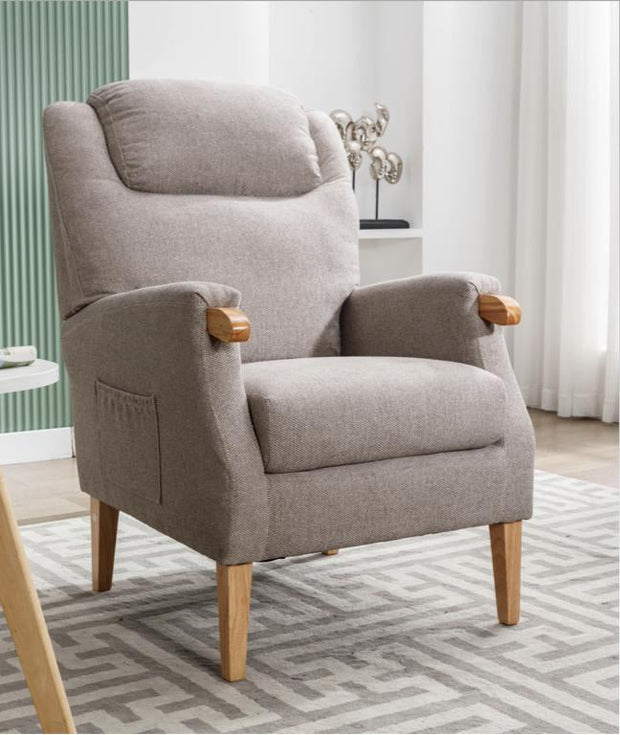 Lisbon Fireside Armchair Taupe