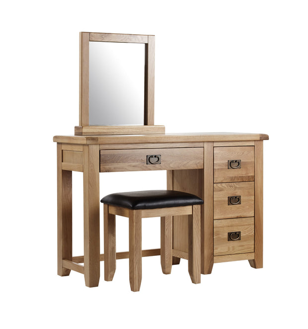 Minnesota Oak Dresser Mirror and Stool