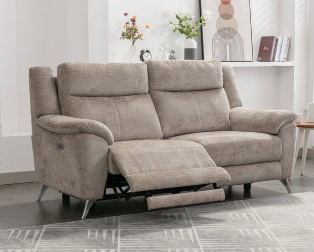 Marilyn 3 Seater Electric Recliner Sofa Fossil