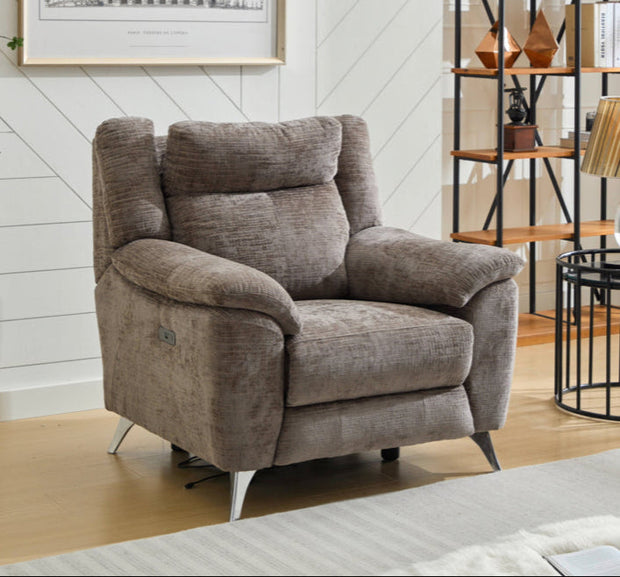 Marilyn Electric Recliner Armchair Stone