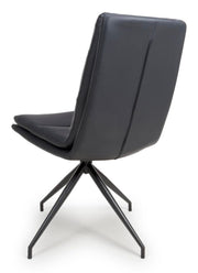 Nobo Swivel Dining Chair - Black Set of 2