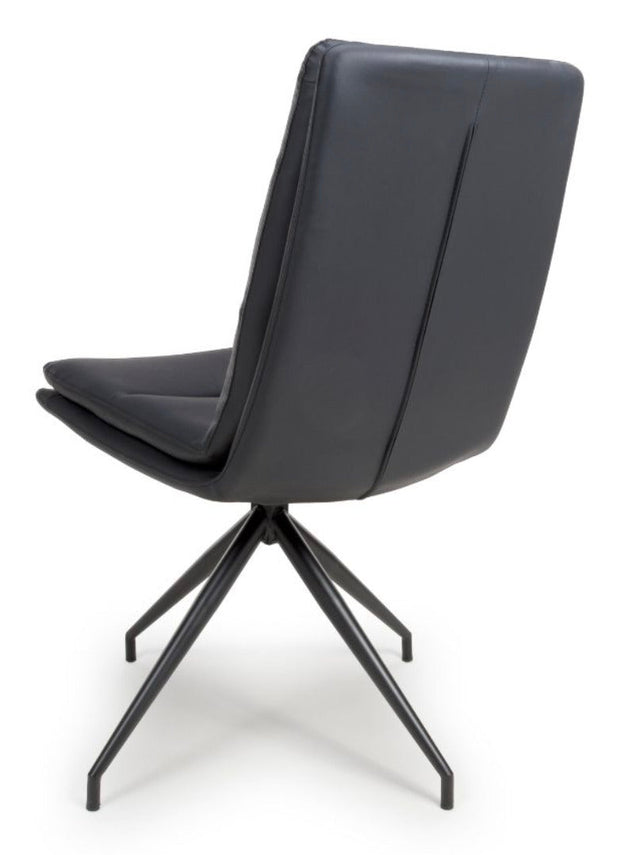 Nobo Swivel Dining Chair - Black Set of 2