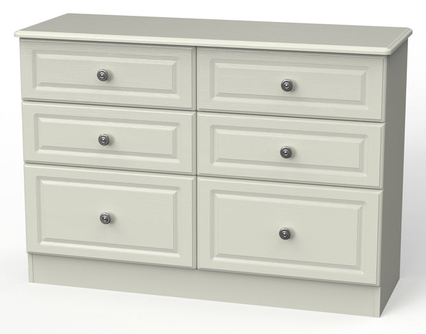 Pembroke 6 Drawer Midi Chest Chest Of Drawers