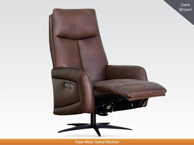 Prestige Leather Electric Swivel Chair
