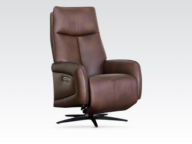 Prestige Leather Electric Swivel Chair