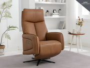 Prestige Leather Electric Swivel Chair