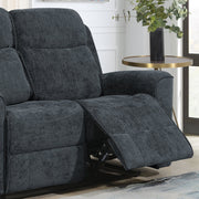 Sandhurst 2 Seater Recliner Dark Grey