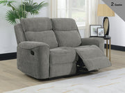 Sandhurst 2 Seater Recliner Light Grey