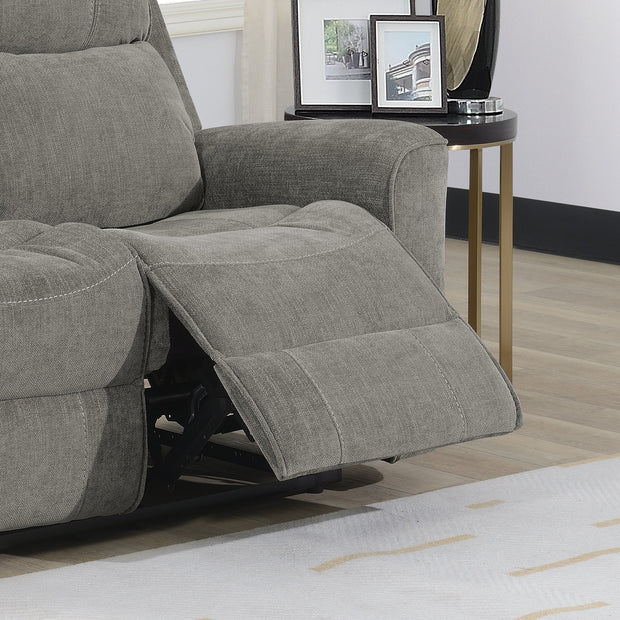 Sandhurst 3 Seater Recliner Light Grey