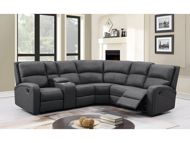 Silverton Corner Recliner Suite Grey