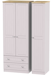 Vienna 3 Door 2 Right Drawer Tall Wardrobe