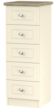 Vienna 5 Drawer Tall Chest Of Drawers