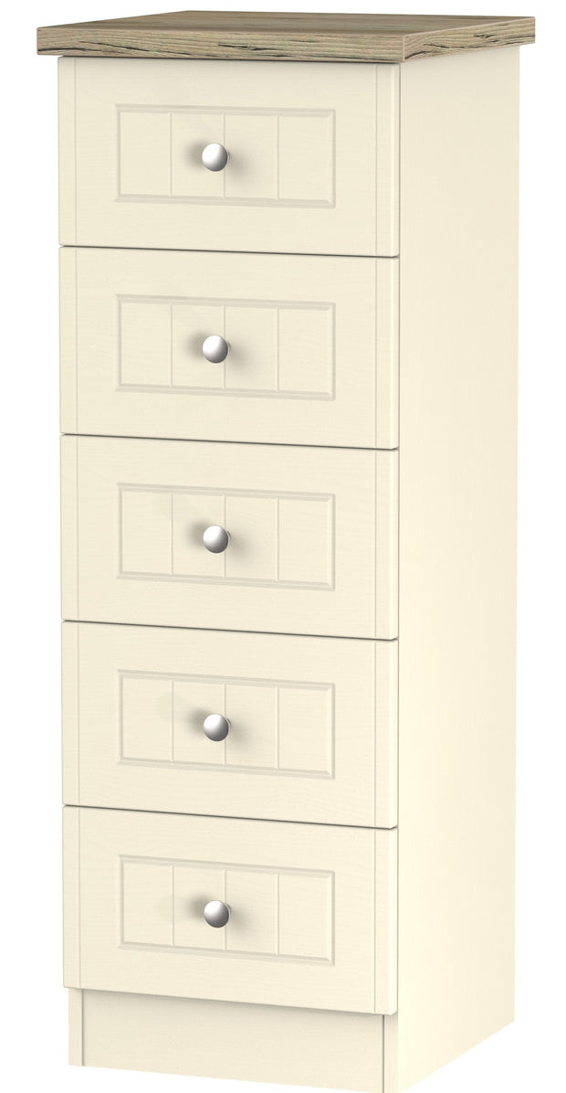 Vienna 5 Drawer Tall Chest Of Drawers