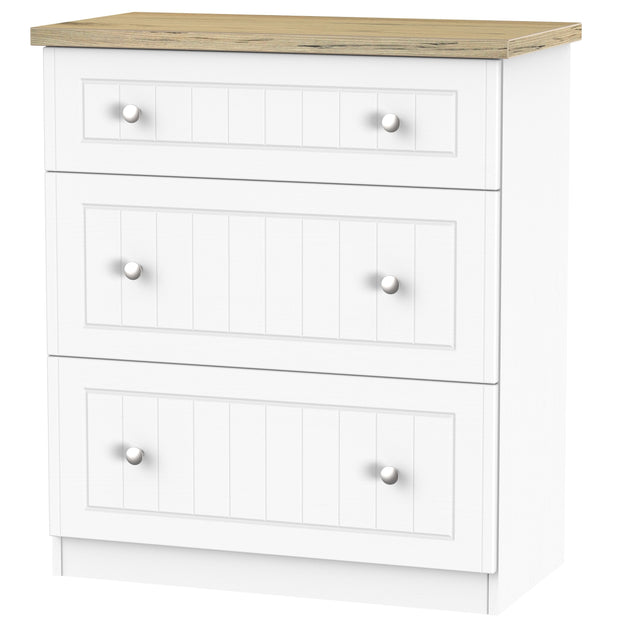 Vienna 3 Drawer Deep Chest Of Drawers