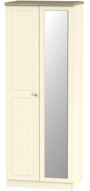 Vienna 2 Door Tall Mirror Wardrobe