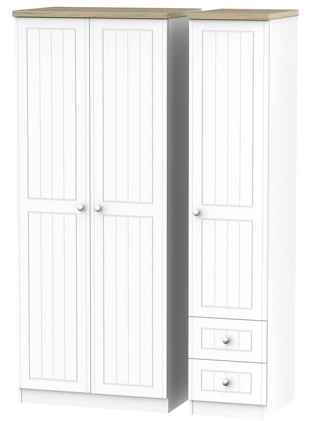 Vienna 3 Door 2 Right Drawer Wardrobe