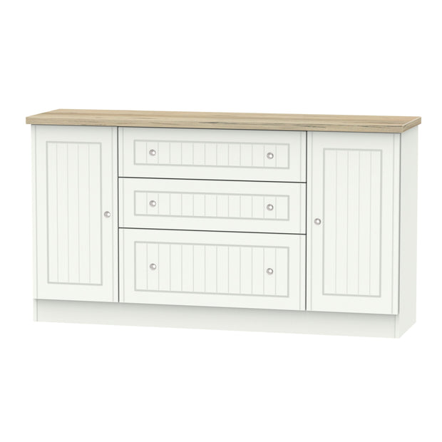 Vienna 2 Door 3 Drawer Wide Sideboard