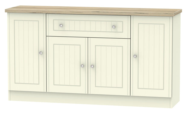 Vienna 4 Door 1 Drawer Wide Sideboard