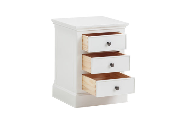 Verona 3 Drawer Bedside Cabinet