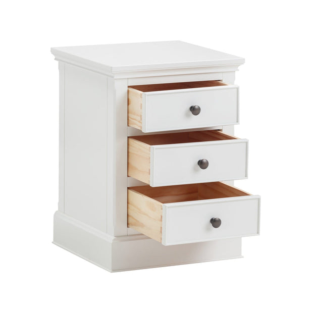 Verona 3 Drawer Bedside