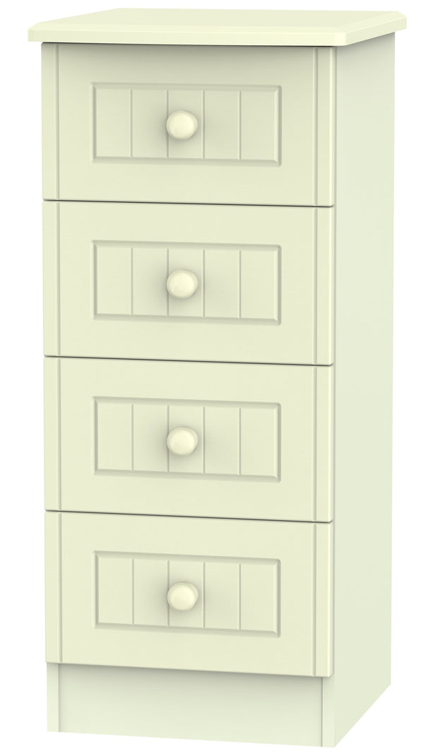 Warwick 4 Drawer Narrow Chest Of Drawers