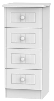 Warwick 4 Drawer Narrow Chest Of Drawers