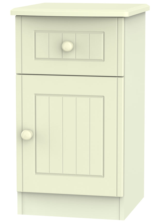 Warwick 1 Door 1 Drawer Bedside Cabinet