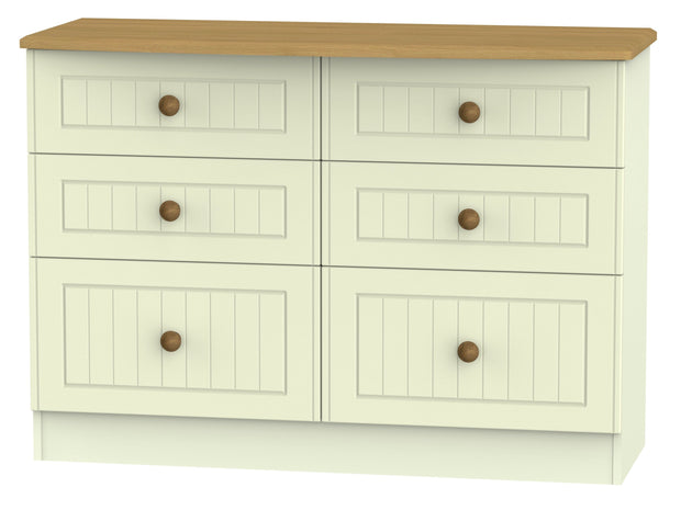 Warwick 6 Drawer Midi Chest Of Drawers