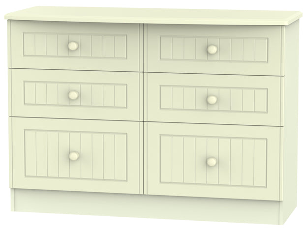 Warwick 6 Drawer Midi Chest Of Drawers