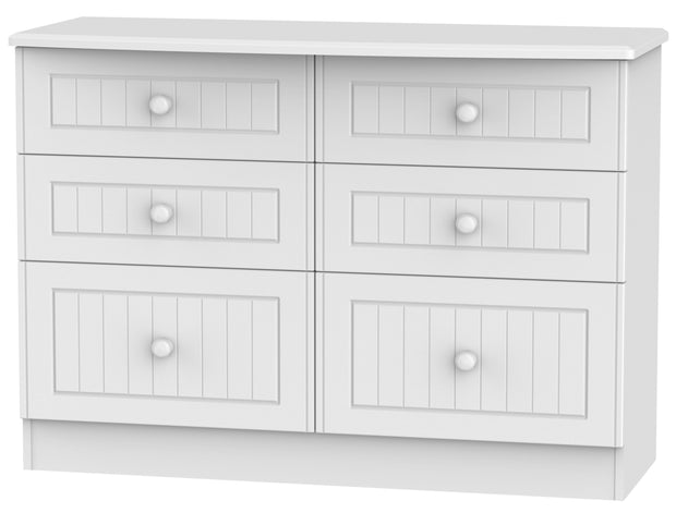Warwick 6 Drawer Midi Chest Of Drawers