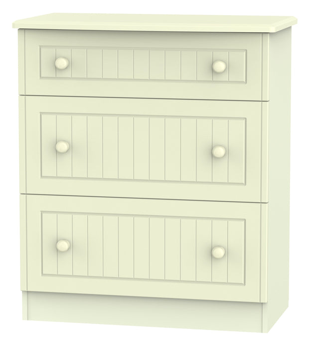 Warwick 3 Drawer Deep Chest Of Drawers