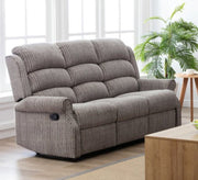 Windsor Latte 3 Seater Recliner Sofa
