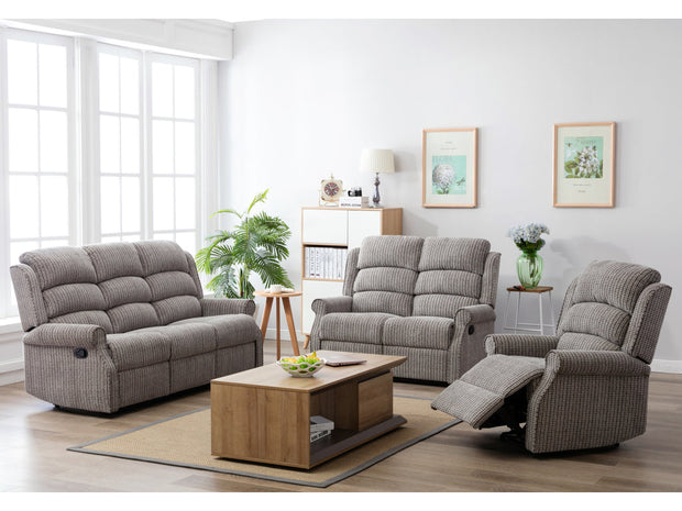 Windsor Latte 3 Seater Recliner Sofa