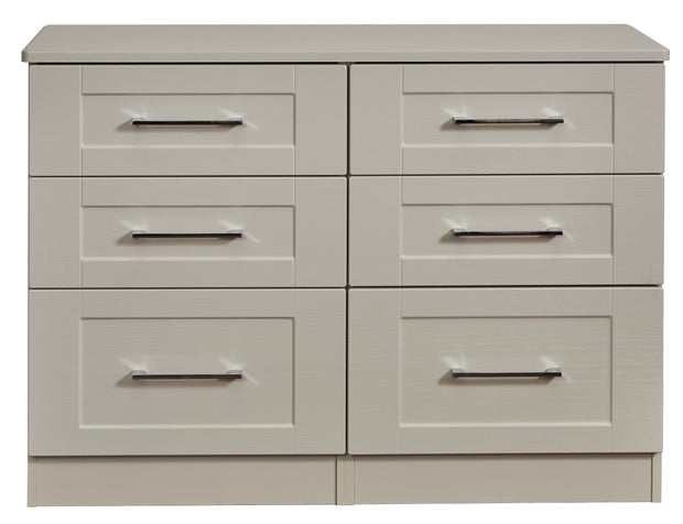 York 6 Drawer Midi Chest Of Drawers